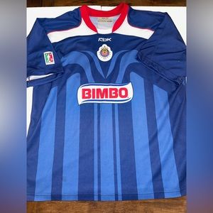 Reebok Chivas Guadalajara 2006-07 Bimbo Play Dry Jersey Blue Size XL